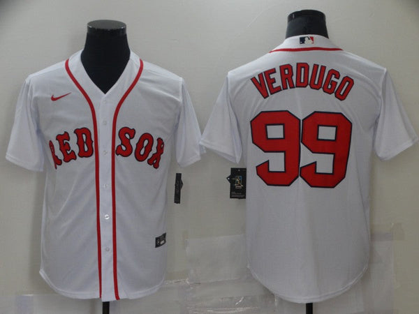 Men's Boston Red Sox Alex Verdugo #99 White Replica Baseball Jersey