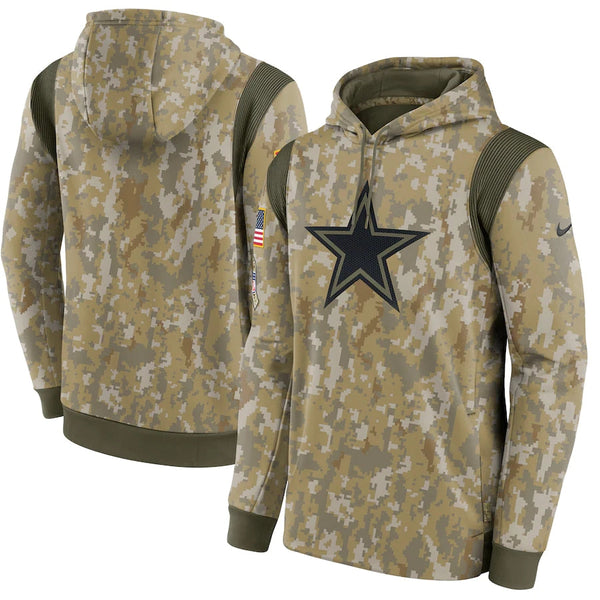 Men's Dallas Cowboys NFL 2021 Salute to Service Hoodie Camouflage