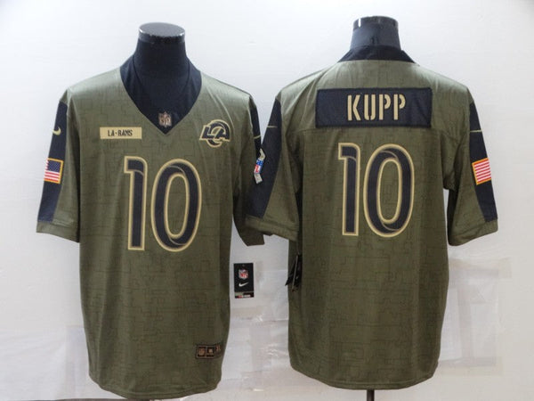 Men's Los Angeles Rams Cooper Kupp #10 Brown Game Jersey