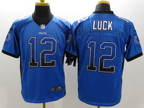 Men's Indianapolis Colts Andrew Luck #12 Blue Game Player Jersey