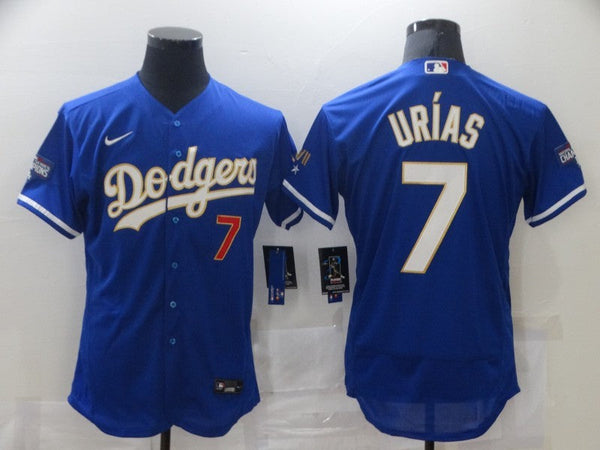 Men's Los Angeles Dodgers Julio Urias #7 Blue Player Game Jersey