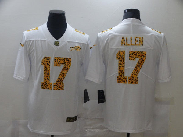 Men's Buffalo Bills Josh Allen #17 White Game Jersey