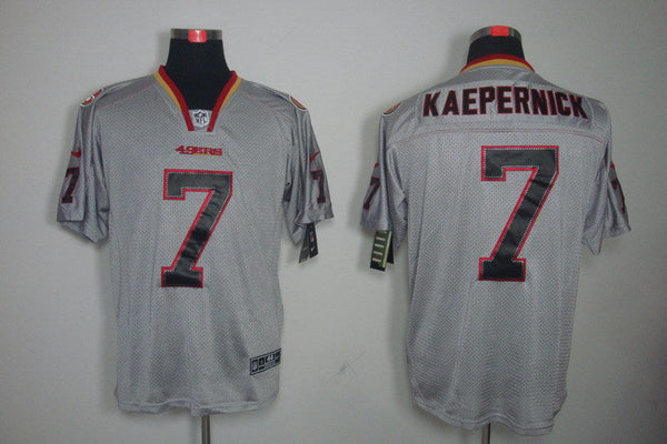 Men's San Francisco 49ers Colin Kaepernick #7 Gray Game Jersey