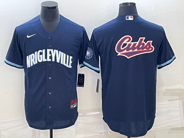 Men's Chicago Cubs Navy City Connect Replica Jersey