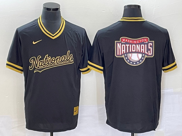 Men's Washington Nationals Black Alternate Authentic Team Jersey