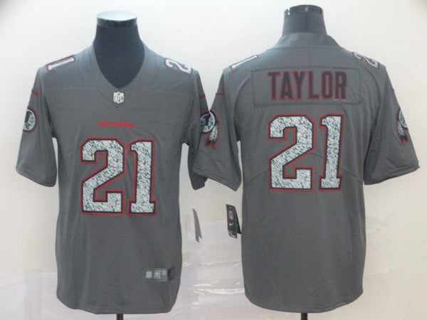 Men's Washington Redskins Sean Taylor #21 Gray Game Jersey