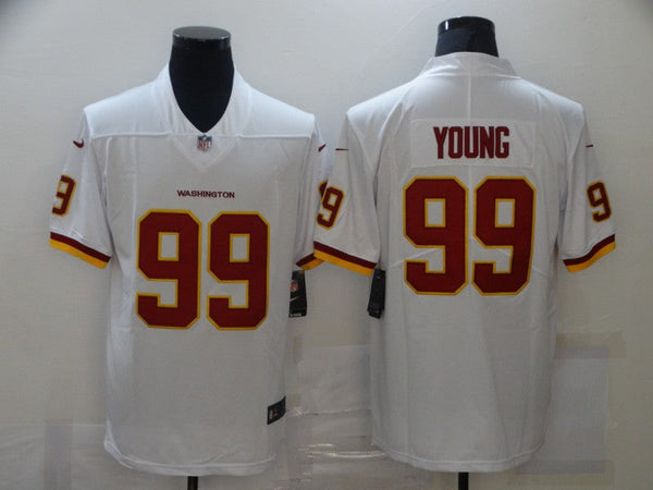 Men's Washington Redskins Chase Young #99 White Game Jersey