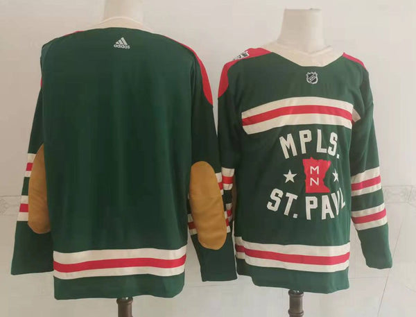 Men's Minnesota Wild Green Blank Jersey