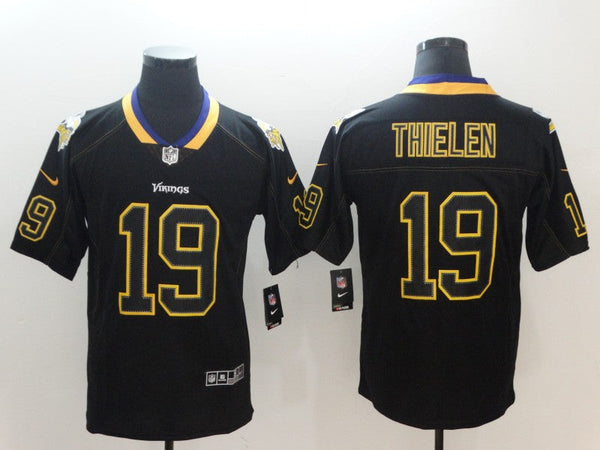 Men's Minnesota Vikings #19 Adam Thielen Black Alternate Game Jersey