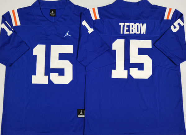 Men's Florida Gators Tim Tebow #15 Royal Replica Jersey