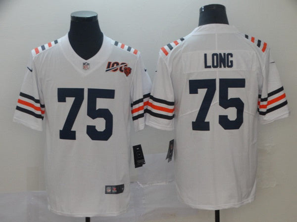 Men's Chicago Bears Kyle Long #75 White Game Jersey