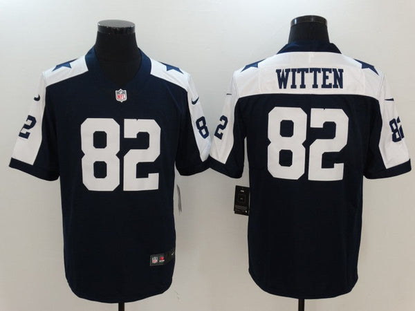 Men's Dallas Cowboys Jason Witten #82 Navy Alternate Custom Game Jersey