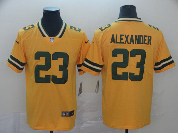 Men's Green Bay Packers Jaire Alexander #23 Yellow Inverted Legend Jersey