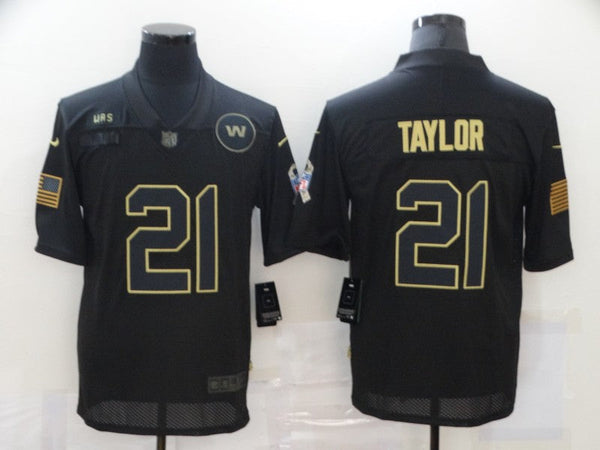 Men's Washington Redskins #21 Sean Taylor Black Game Player Jersey