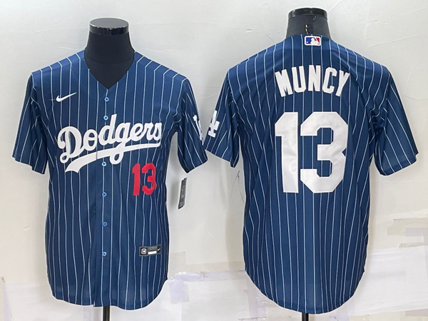 Men's Los Angeles Dodgers Max Muncy #13 Blue Game Player Jersey