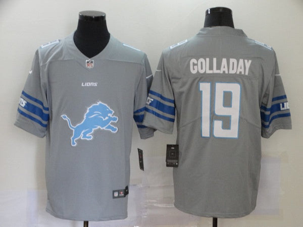 Men's Detroit Lions Kenny Golladay #19 Gray Game Player Jersey