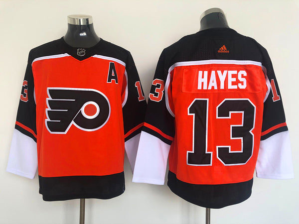 Men's Philadelphia Flyers Kevin Hayes #13 Orange Player Game Jersey