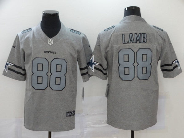 Men's Dallas Cowboys CeeDee Lamb #88 Gray Player Game Jersey