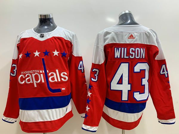 Men's Washington Capitals Tom Wilson #43 Red Player Jersey