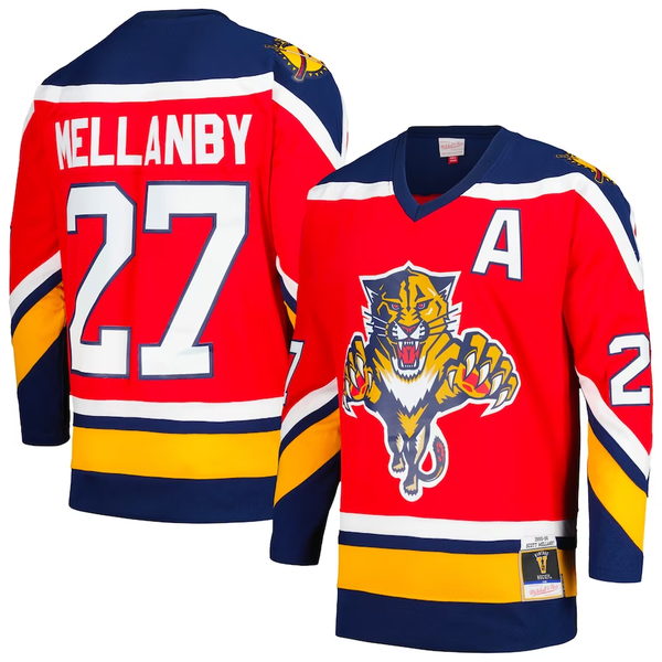 Men's Florida Panthers Scott Mellanby #27 Red Home Breakaway Player Jersey