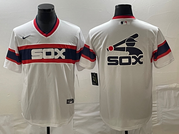 Men's Chicago White Sox White Home Cooperstown Collection Player Jersey