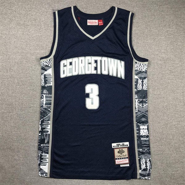 Men's Georgetown Hoyas Allen Iverson #3 NCAA Basketball Jersey