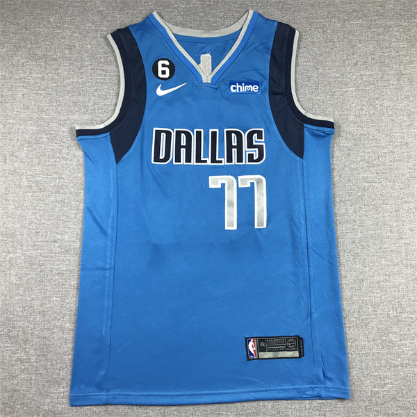 Men's Dallas Mavericks Luka Doncic #77 Royal 2022/23 Swingman Jersey - Icon Edition