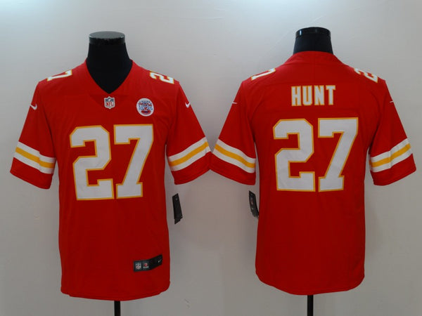 Men's Kansas City Chiefs Karim Hunt #27 Red Game Jersey