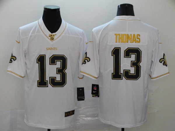 Men's New Orleans Saints Michael Thomas #13 White Authentic Game Jersey