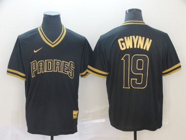 Men's San Diego Padres Tony Gwynn #19 Black Player Jersey