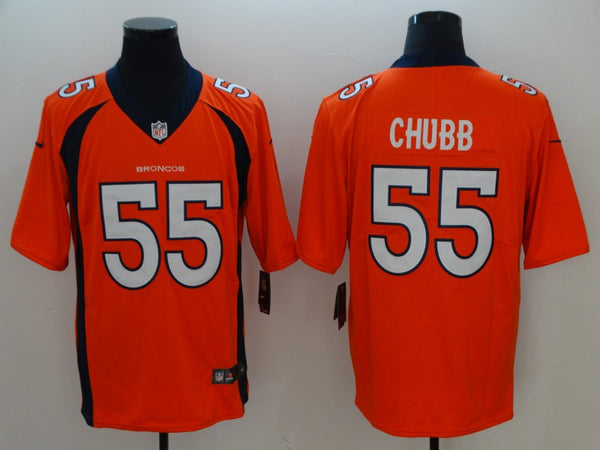 Men's Denver Broncos Bradley Chubb #55 Orange Game Jersey