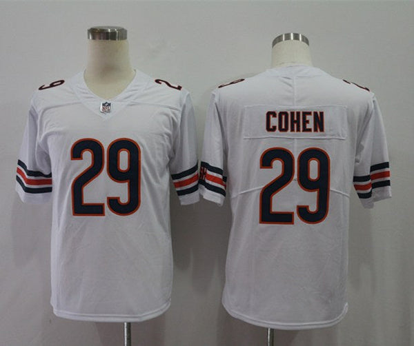 Men's Chicago Bears Tarik Cohen #29 White Player Game Jersey