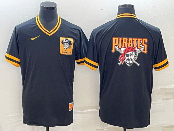 Men's Pittsburgh Pirates Black Authentic Replica Jersey