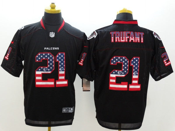 Men's Atlanta Falcons Desmond Trufant #21 Black Game Jersey