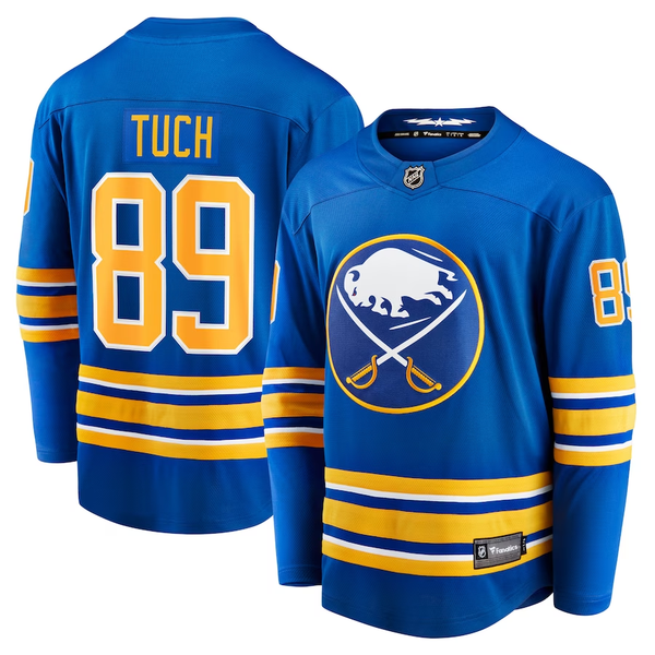 Men's Buffalo Sabres Alex Tuch #89 Royal Replica Jersey