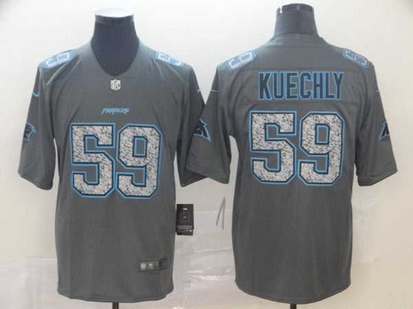 Men's Carolina Panthers Luke Kuechly #59 Gray Game Jersey