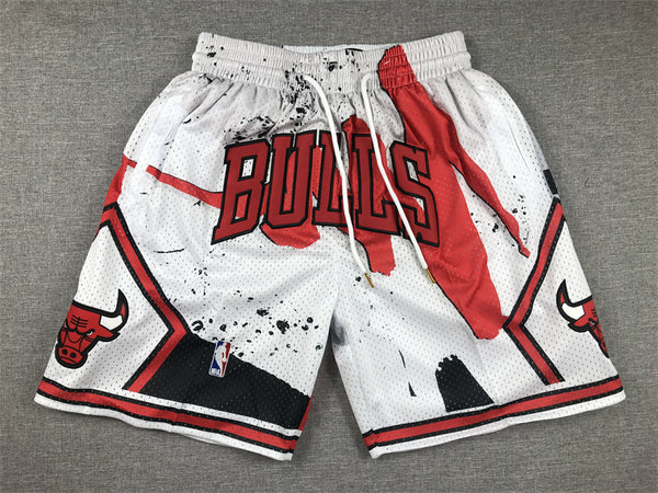 Men's Chicago Bulls White Swingman Pocket Shorts