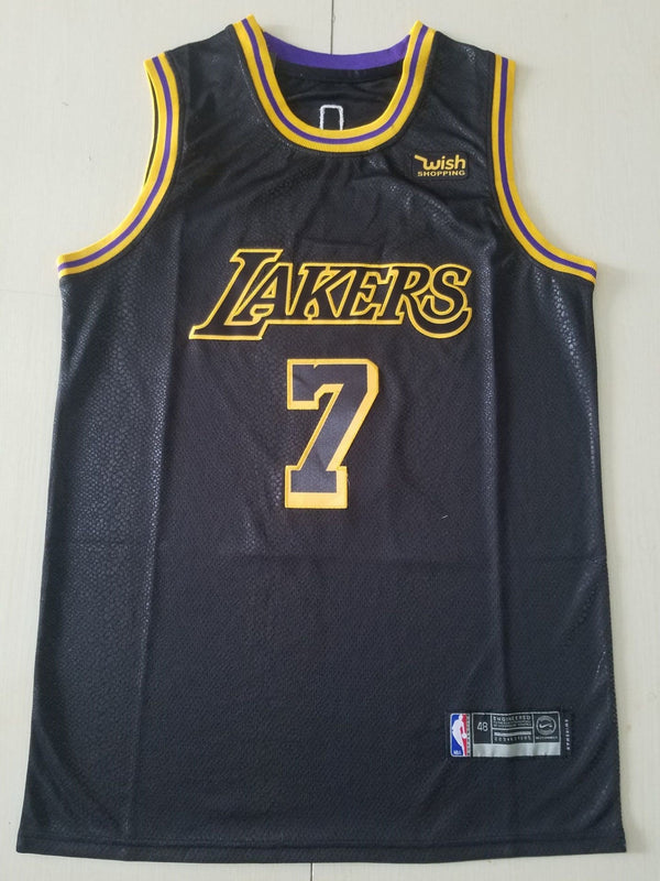 Men's Los Angeles Lakers Carmelo Anthony #7 Black City Edition Swingman Jersey