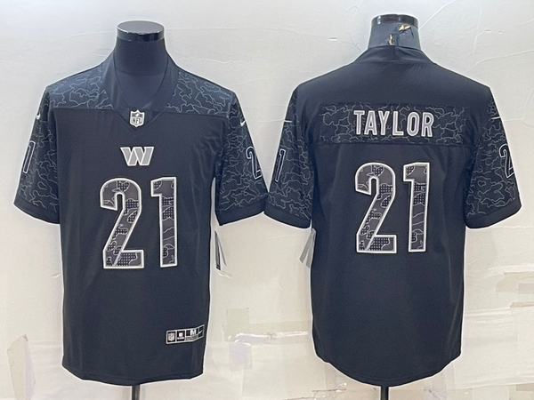 Men's Washington Commanders Sean Taylor #21 Black Retired Player RFLCTV Limited Jersey