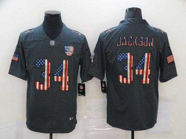 Men's Las Vegas Raiders #34 Bo Jackson Black Vapor Limited Jersey