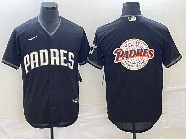 Men's San Diego Padres Black Official Replica Player Jersey