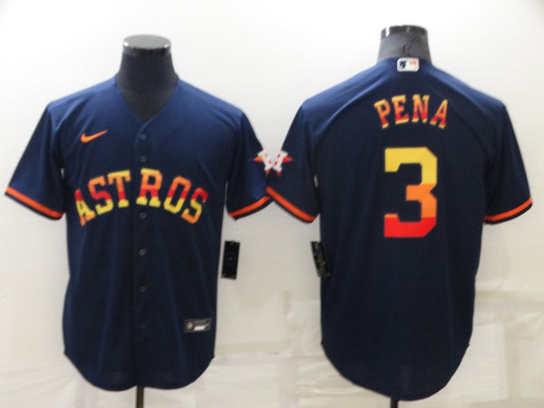 Men's Houston Astros Jeremy Pena #3 Navy Replica Player Jersey