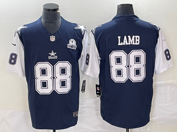 Men's Dallas Cowboys CeeDee Lamb #88 Navy Player Jersey