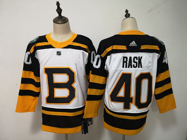 Men's Boston Bruins Tuukka Rask #40 White Player Jersey