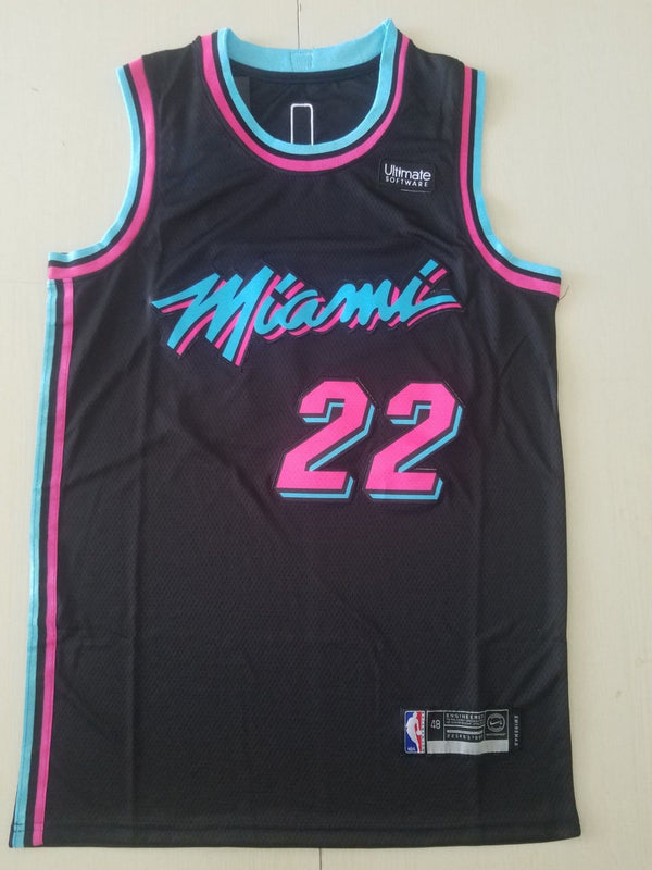 Men's Miami Heat Jimmy Butler #22 NBA Black Swingman Jersey