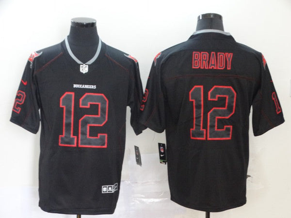 Men's Tampa Bay Buccaneers Tom Brady #12 Black Alternate Game Jersey