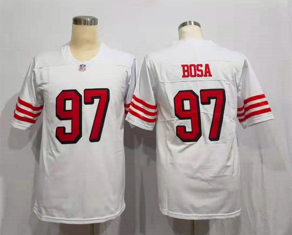 Men's San Francisco 49ers Nick Bosa #97 White Vapor Limited Jersey