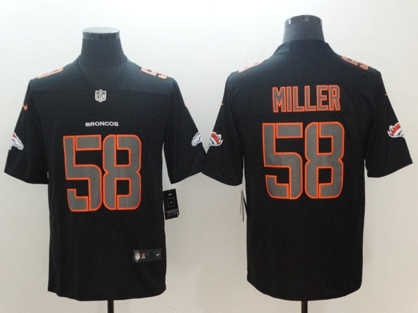 Men's Denver Broncos #58 Von Miller Black Alternate Game Jersey