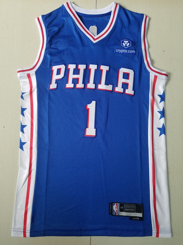 Men's Philadelphia 76ers James Harden Blue 2021/22 Fast Break Replica Jersey