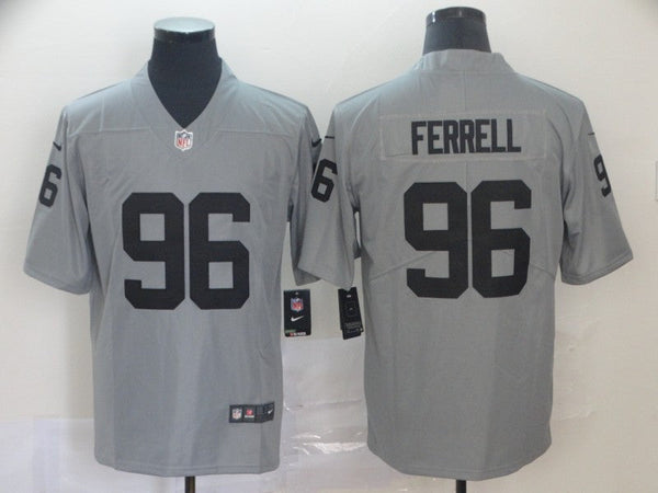 Men's Las Vegas Raiders Clelin Ferrell #96 Gray Inverted Legend Jersey